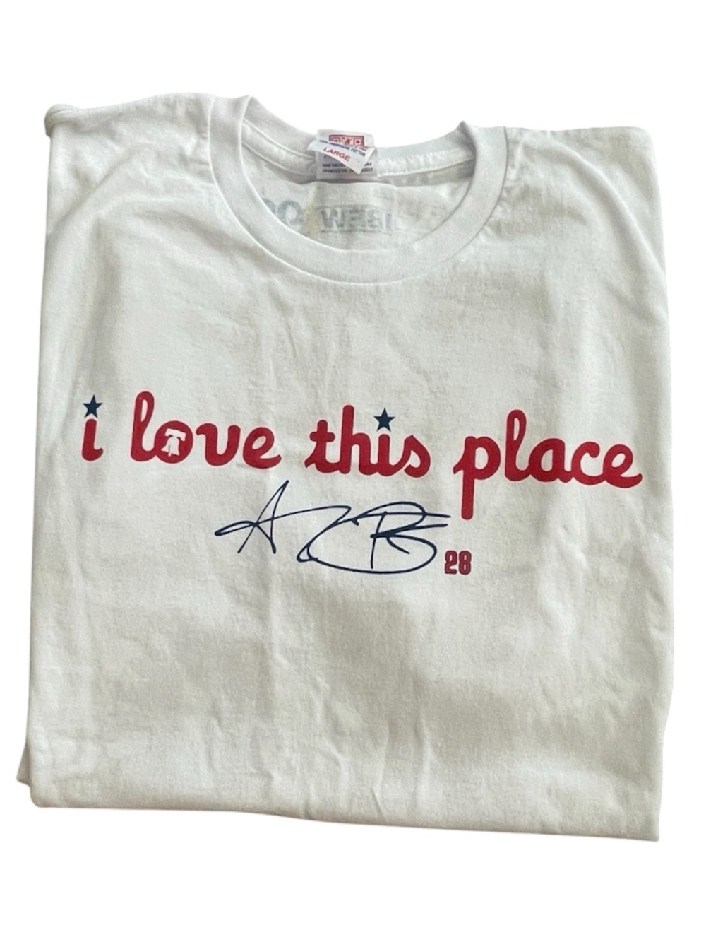 New Phillies- "I Love This Place" T-Shirt - Large